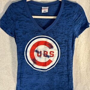 Women's V‑Neck Tee in Royal Blue
